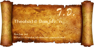 Theobald Damján névjegykártya